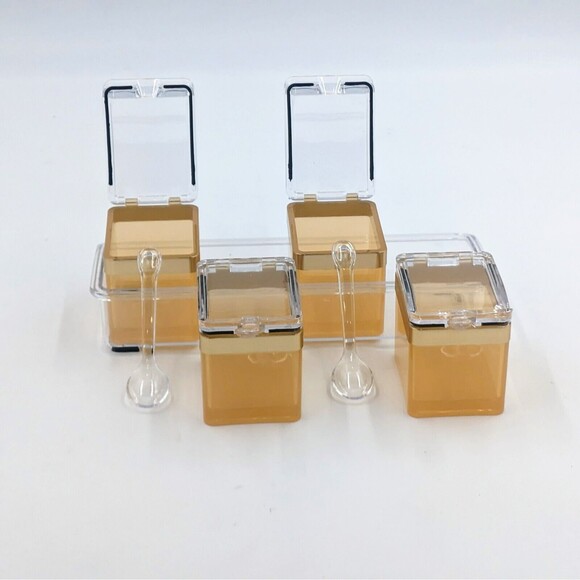 Acrylic Condiment / Spice Organizer With Serving Spoons - Picture 2 of 3